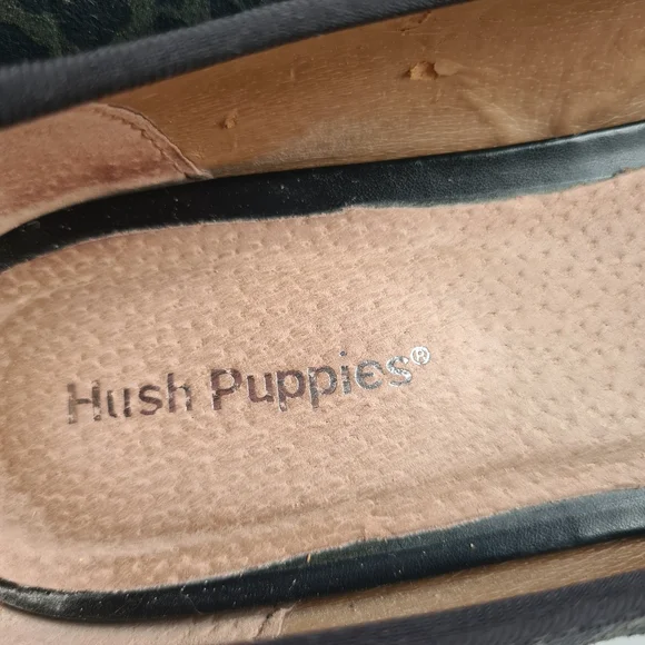 Hush Puppies Size 9 Animal Print Leather Ballet Flats Shoes - Picture 8 of 14